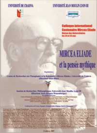 Colloque international - Centenaire Mircea Eliade, les 24-25 mai